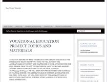 Tablet Screenshot of easyprojectmaterials.com